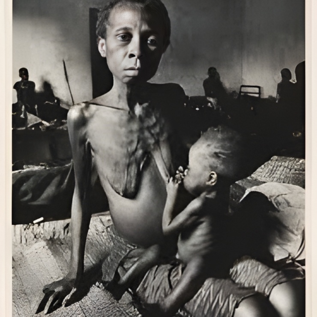 The humanitarian crisis during the Biafran War.